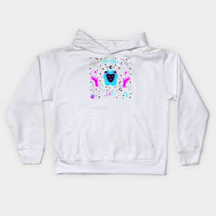 Leo Zodiac Design Black Stars Kids Hoodie